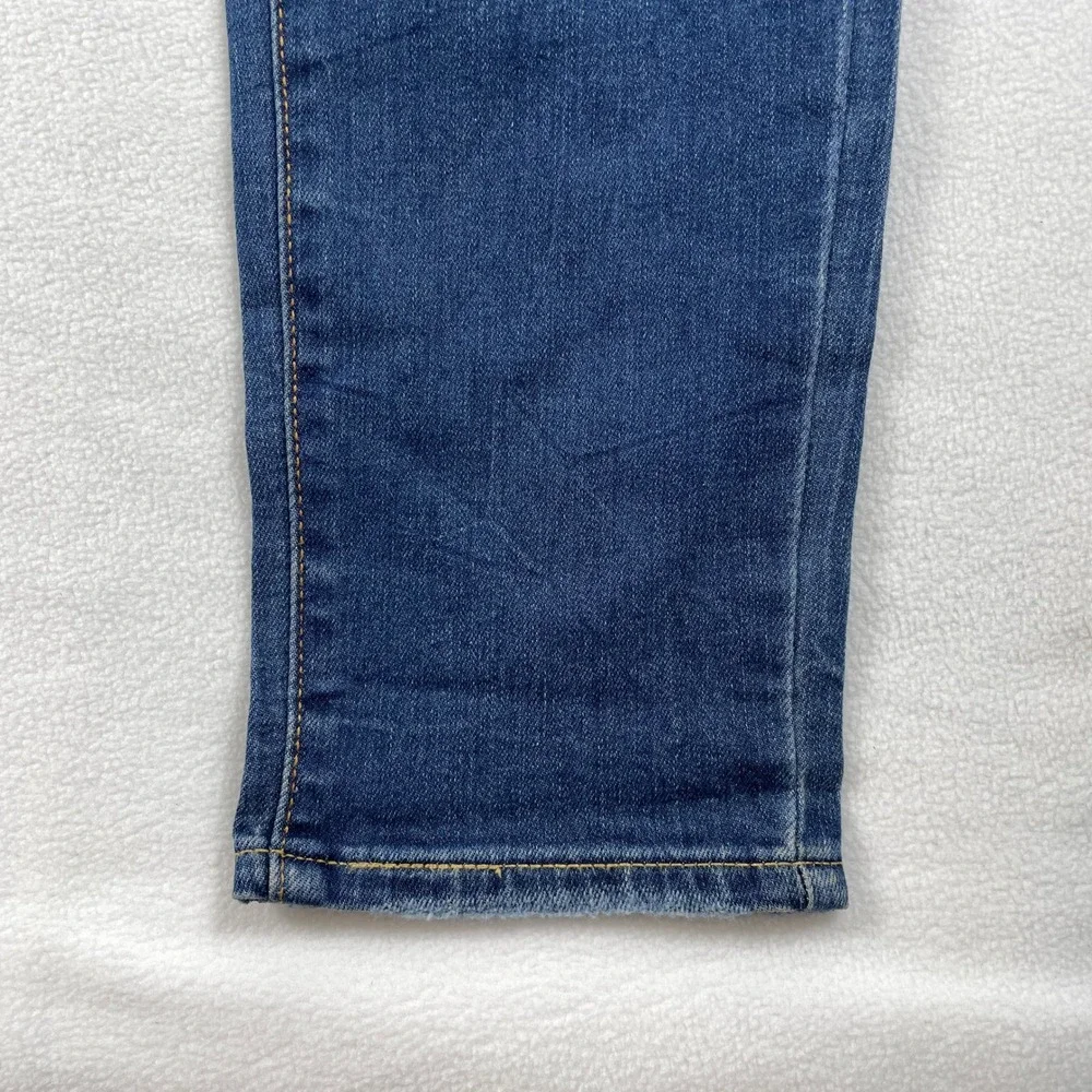 Levi's 721 High Rise Skinny Jeans Women's 18 Short 34x30 Distressed Blue Stretch